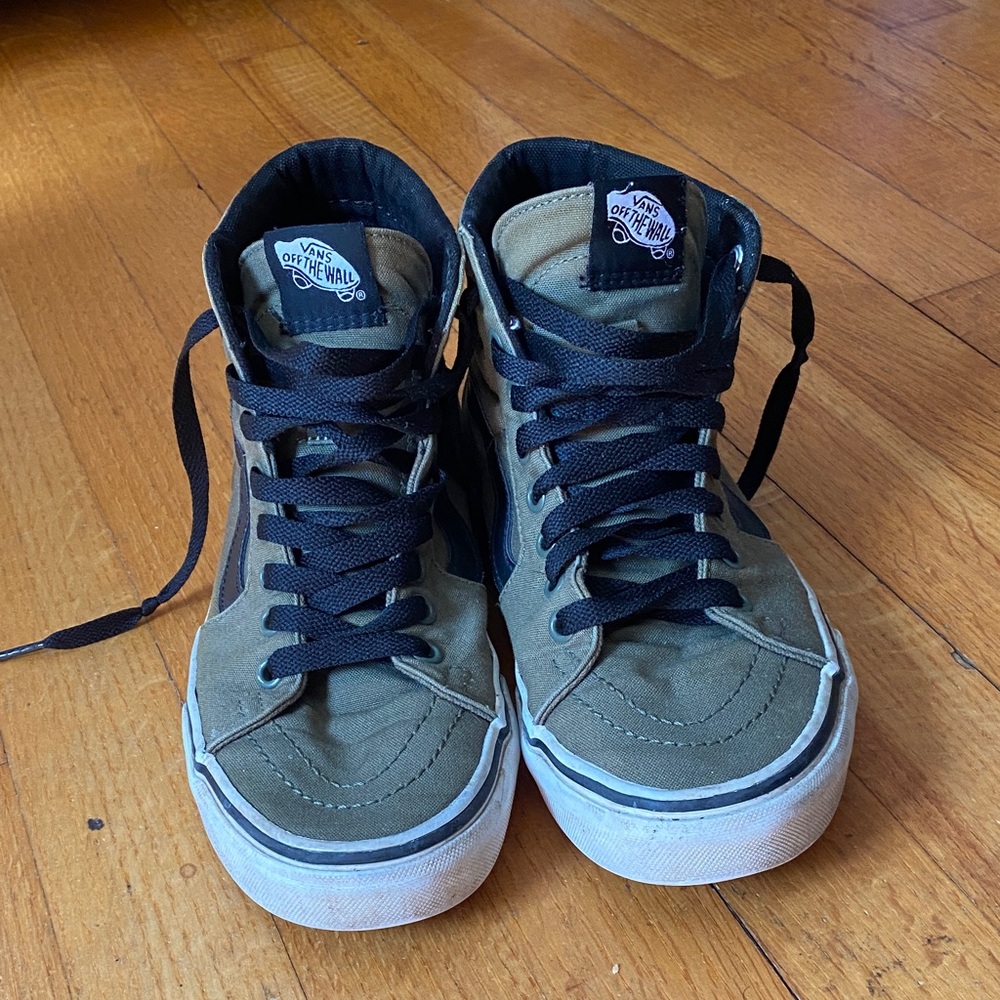 Vans Sk8-Hi Men’s High-Top Sneakers in Olive and Black